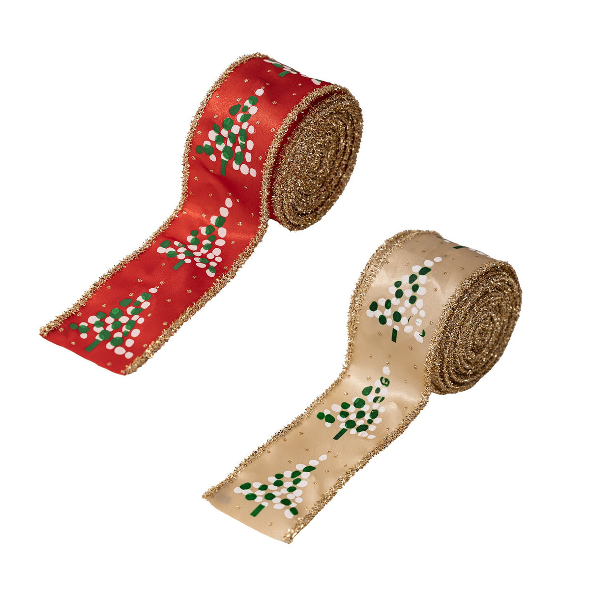 Christmas Decorative Ribbons for Trees, Wreaths & Gifts