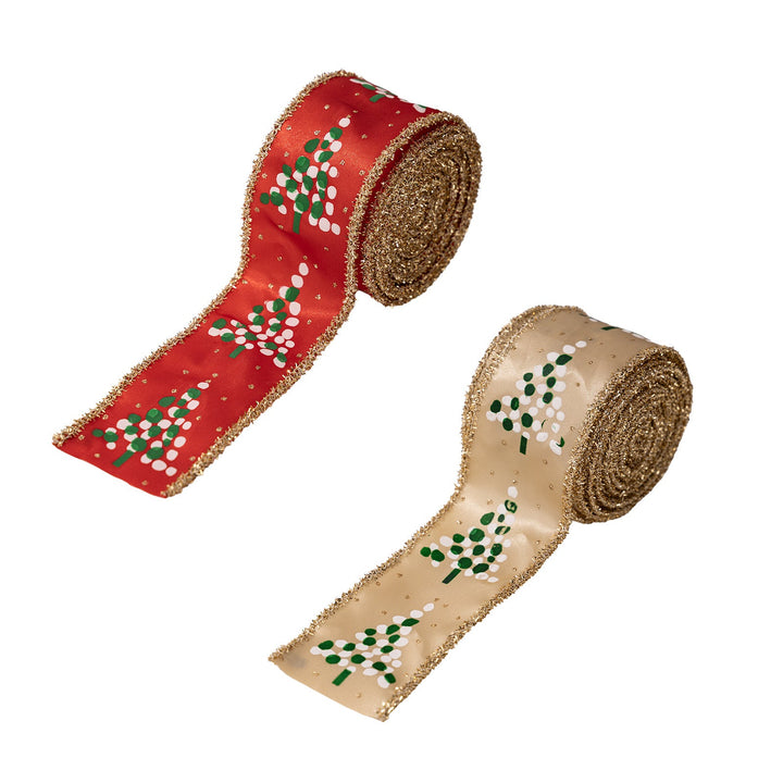 Christmas Decorative Ribbons for Trees, Wreaths & Gifts