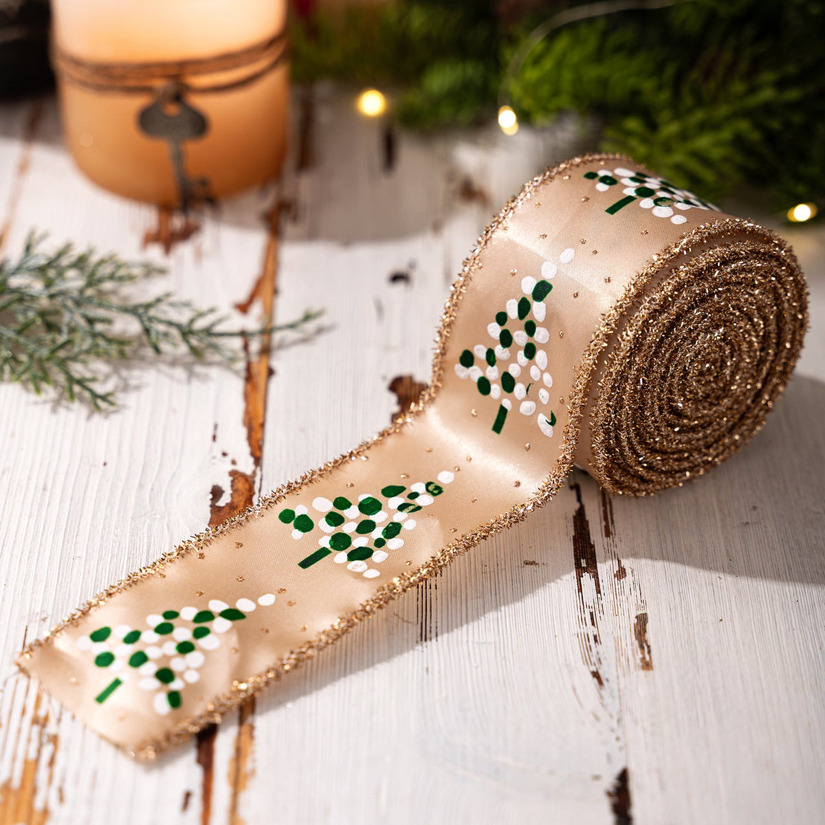 Christmas Decorative Ribbons for Trees, Wreaths & Gifts