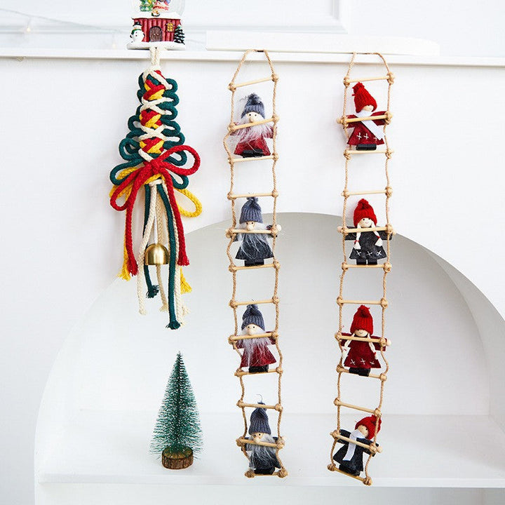 Christmas Santa Ornaments for Rustic Holiday Decor