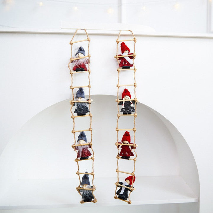 Christmas Santa Ornaments for Rustic Holiday Decor