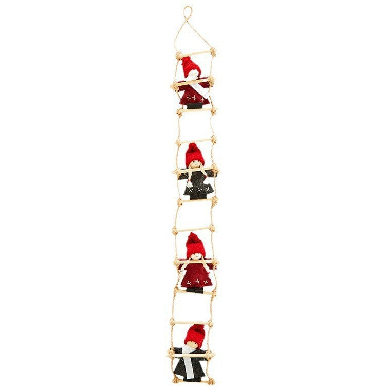 Christmas Santa Ornaments for Rustic Holiday Decor
