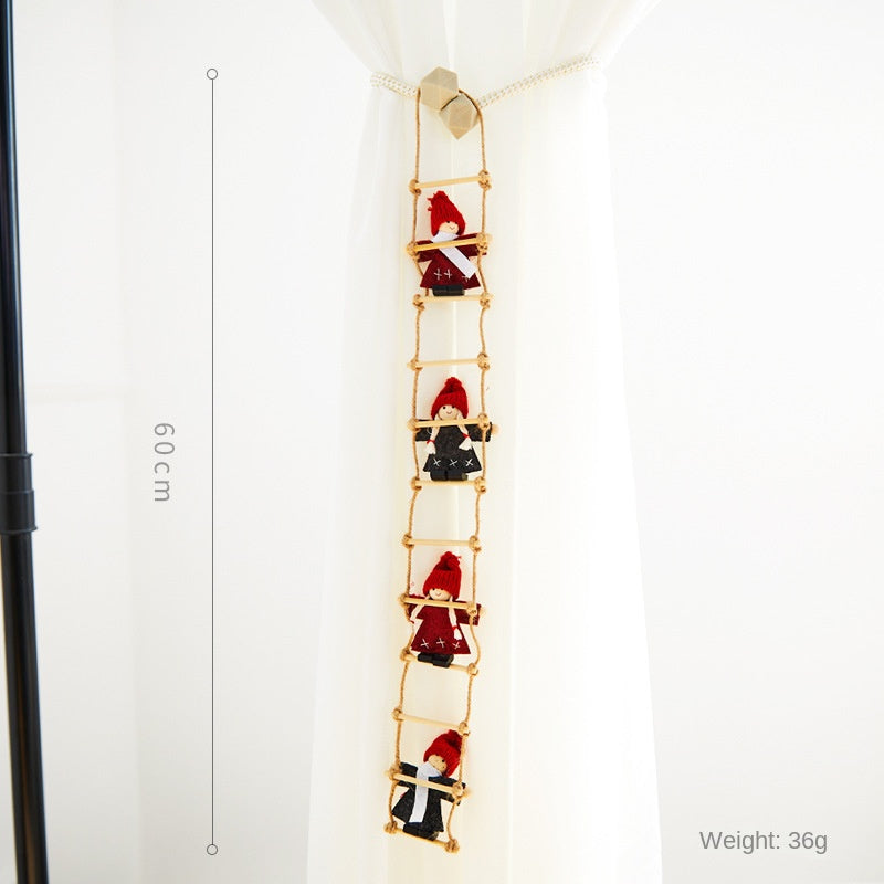 Christmas Santa Ornaments for Rustic Holiday Decor