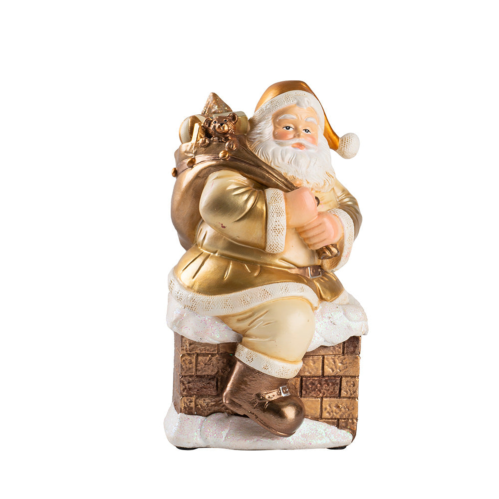 Christmas Santa Ornament for Festive Tabletop Charm