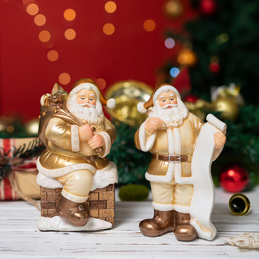 Christmas Santa Ornament for Festive Tabletop Charm