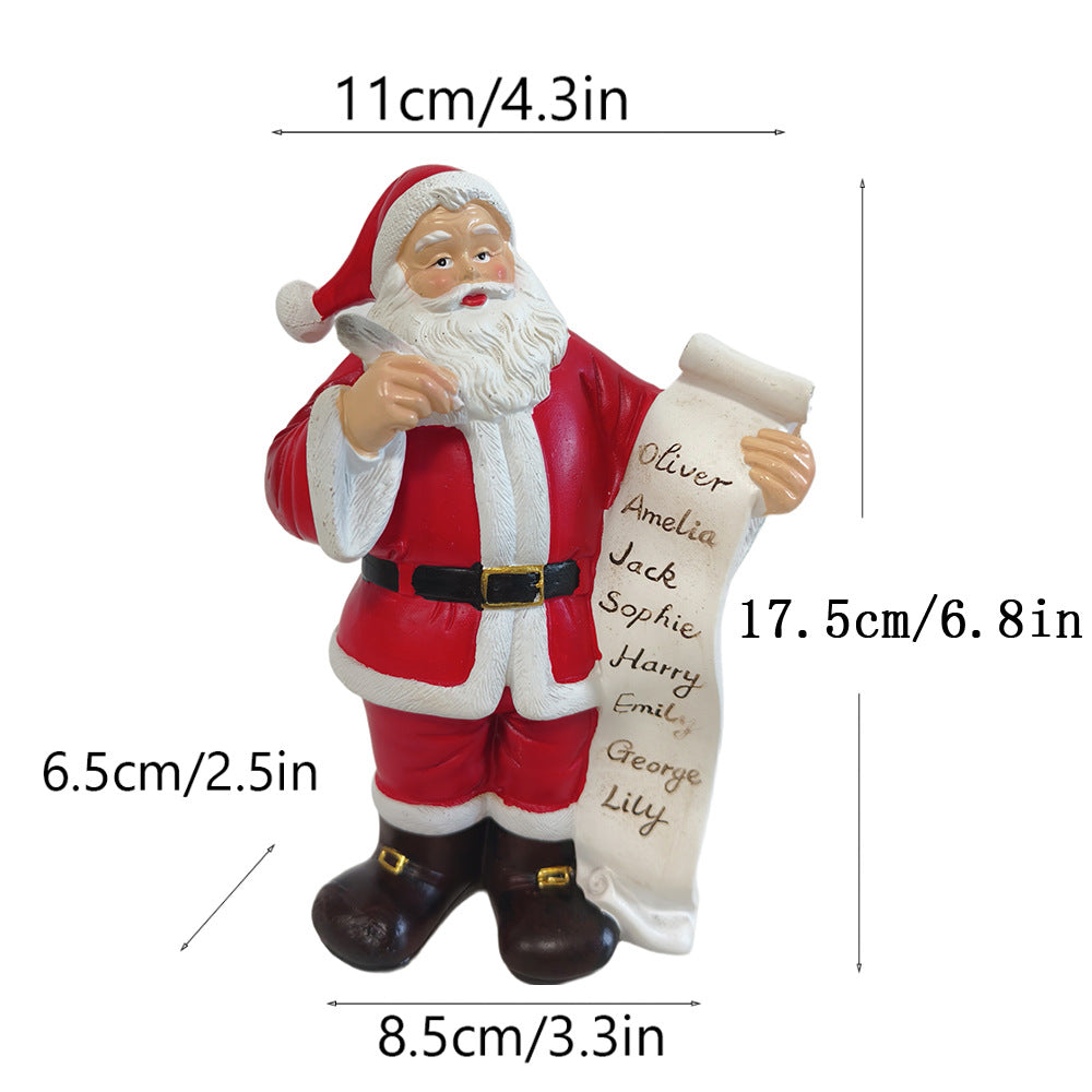 Christmas Santa Ornament for Festive Tabletop Charm
