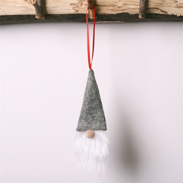 Santa Gnome Ornaments 3-Piece Festive Christmas Set