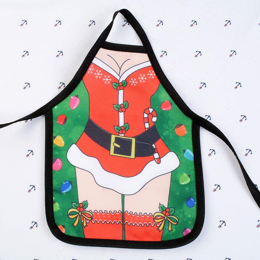 Novelty Christmas Santa Apron for Dinner Parties
