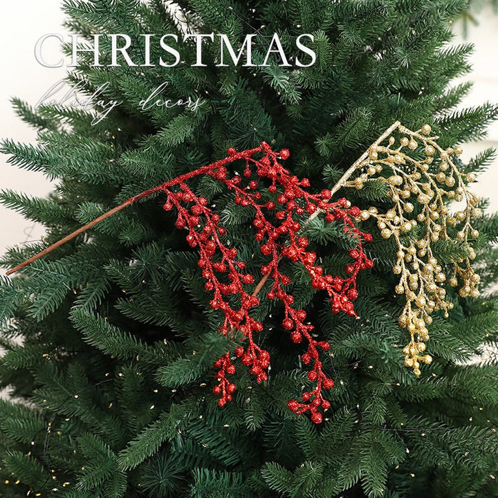 Artificial Red Berry Garland Decor for Christmas Trees