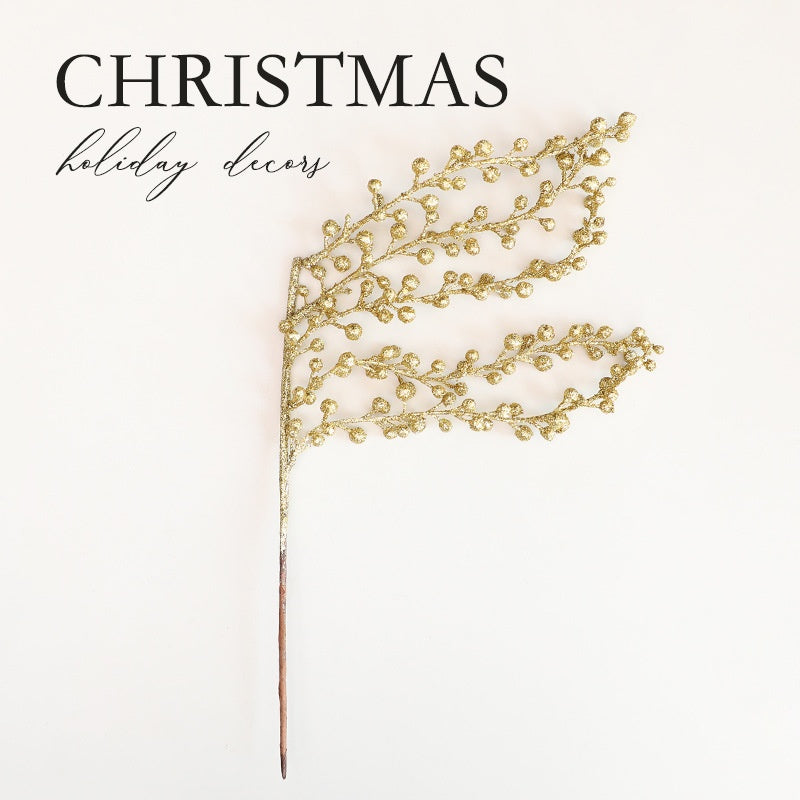 Artificial Red Berry Garland Decor for Christmas Trees