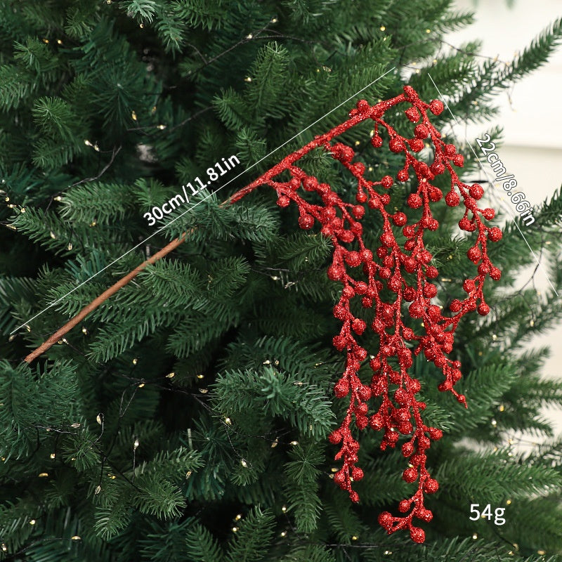Artificial Red Berry Garland Decor for Christmas Trees