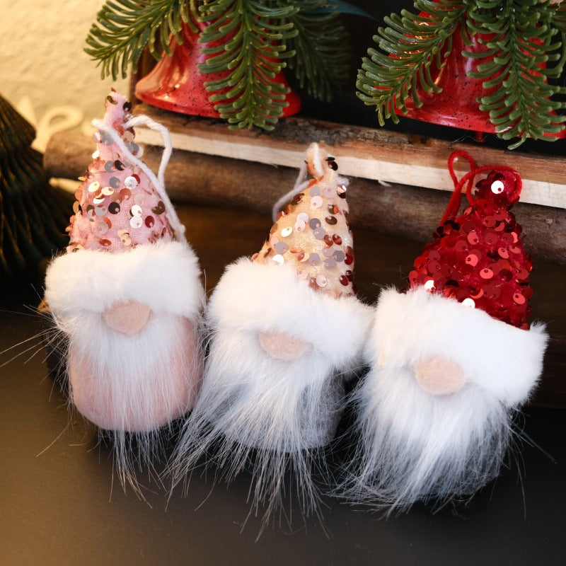 Sequin Christmas Gnome Ornament for Cozy Tree Decor