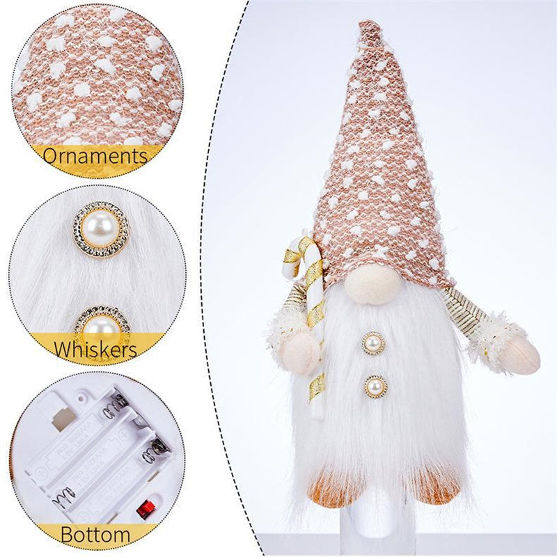 Christmas Gnome with Lights for Cozy Holiday Decor
