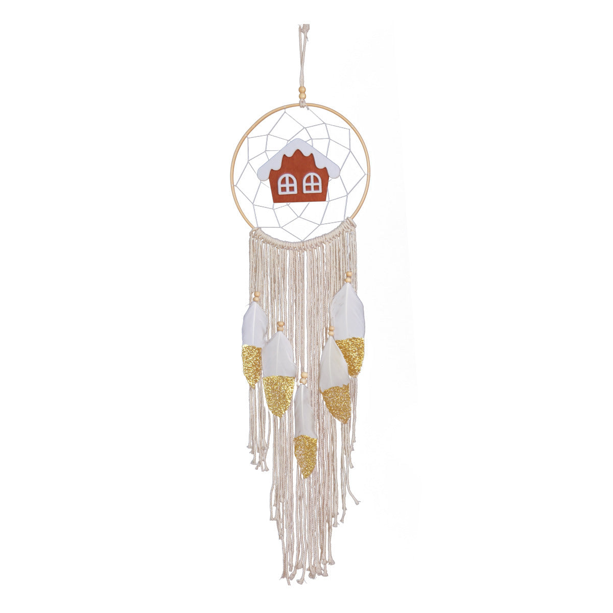 Christmas Woven Dream Catcher Wall Hanging Decor for Home