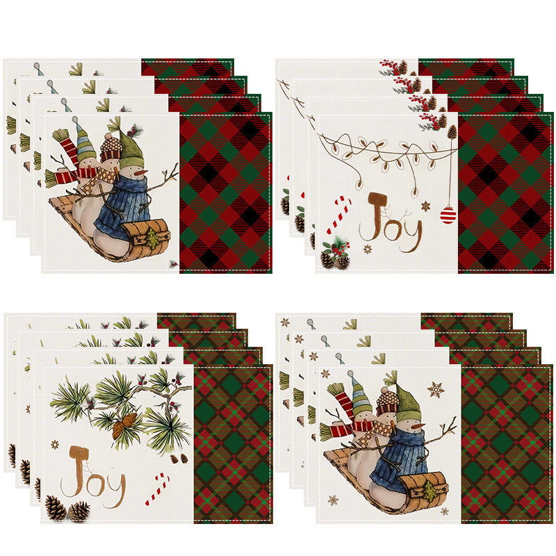Christmas Linen Placemats for Festive Holiday Tables