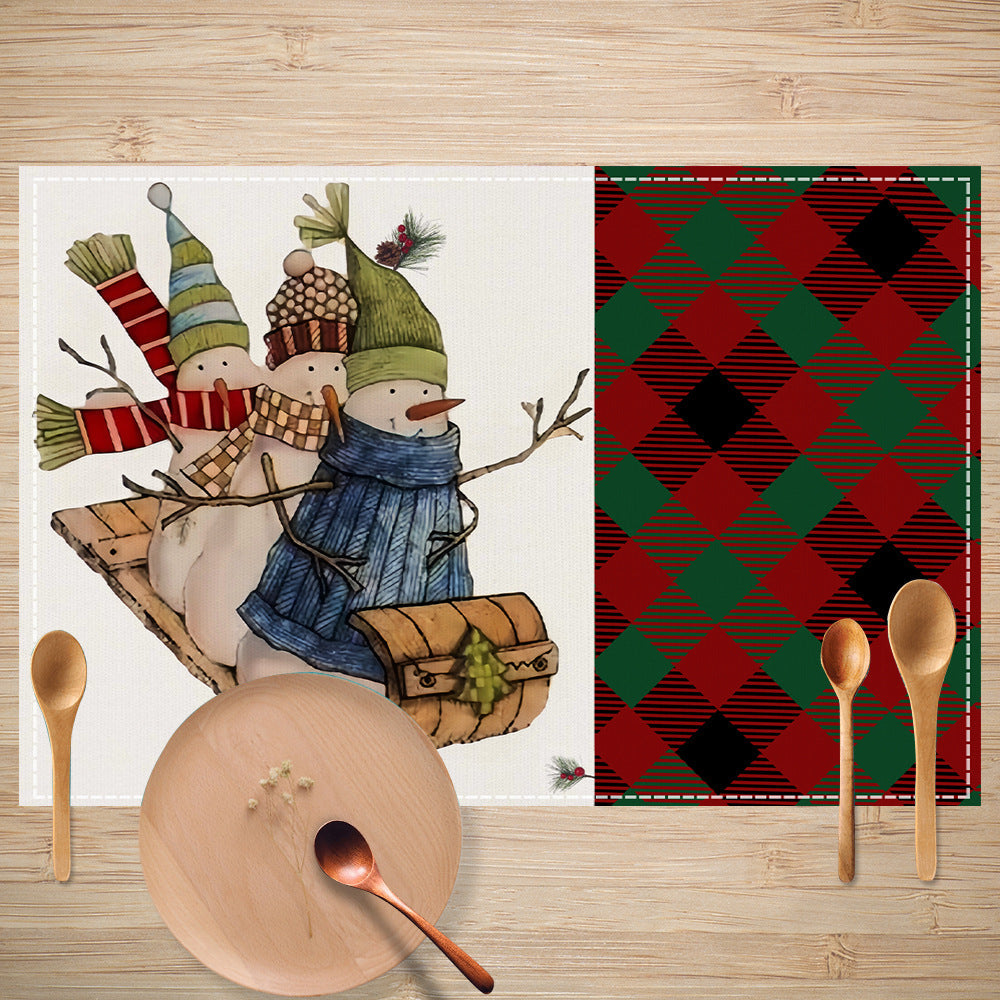 Christmas Linen Placemats for Festive Holiday Tables