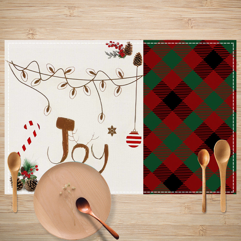 Christmas Linen Placemats for Festive Holiday Tables