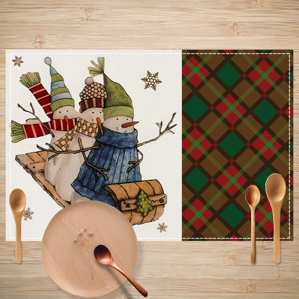 Christmas Linen Placemats for Festive Holiday Tables