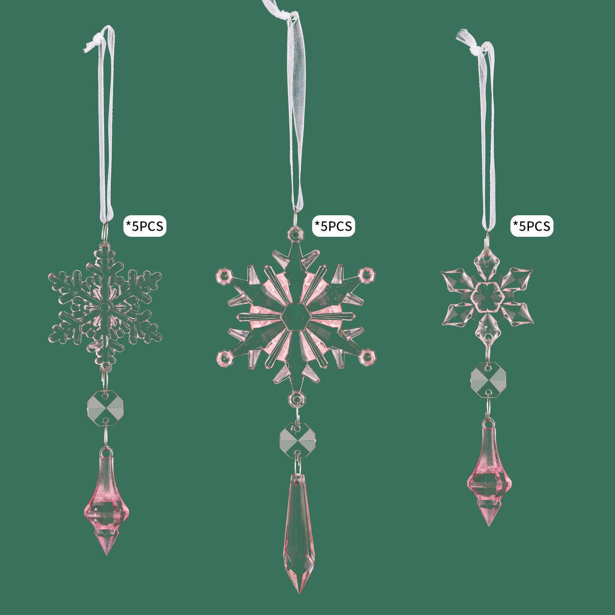 Christmas Snowflake Ornaments for Icy Tree Sparkle