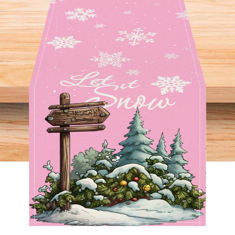 Christmas Snowflake Table Runner for Festive Dining