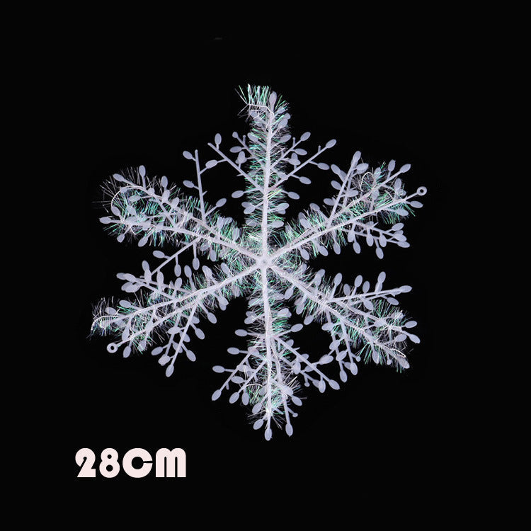 Snowflake Christmas Tree Decorations for Winter Glow