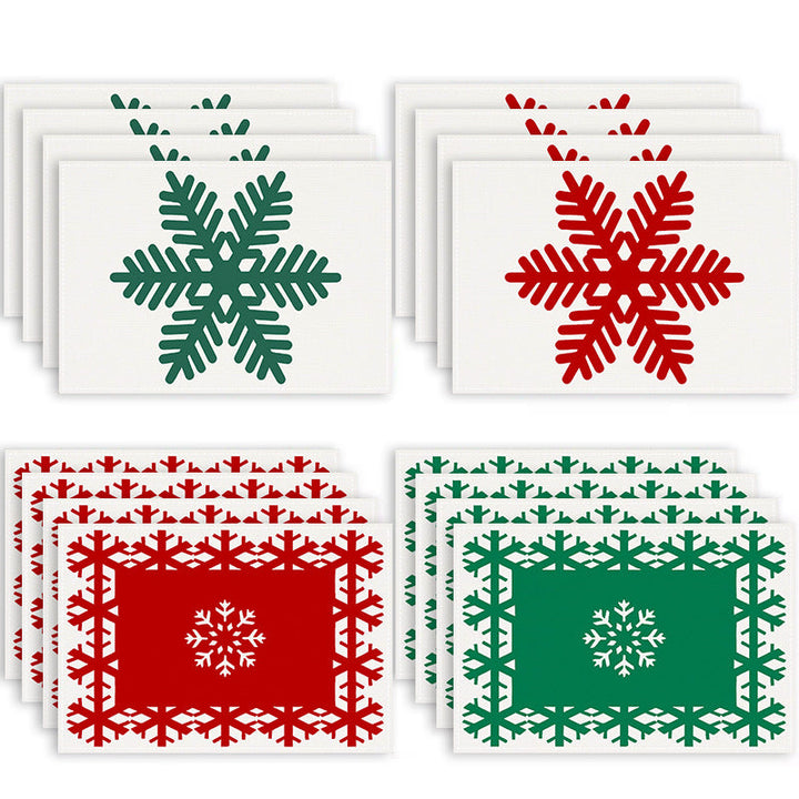 Christmas Snowflake Placemat for Festive Table Settings