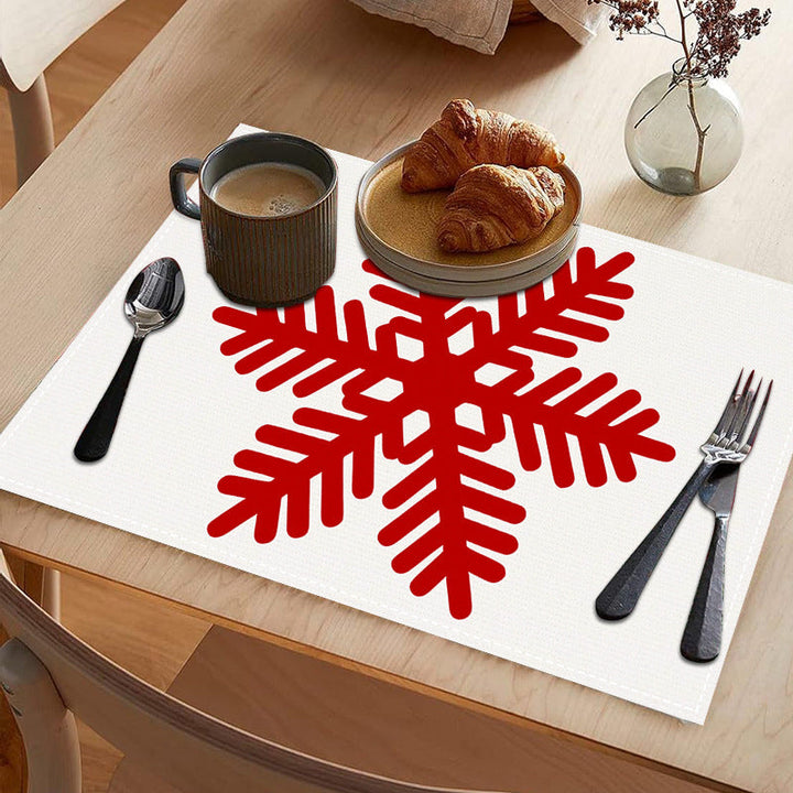 Christmas Snowflake Placemat for Festive Table Settings