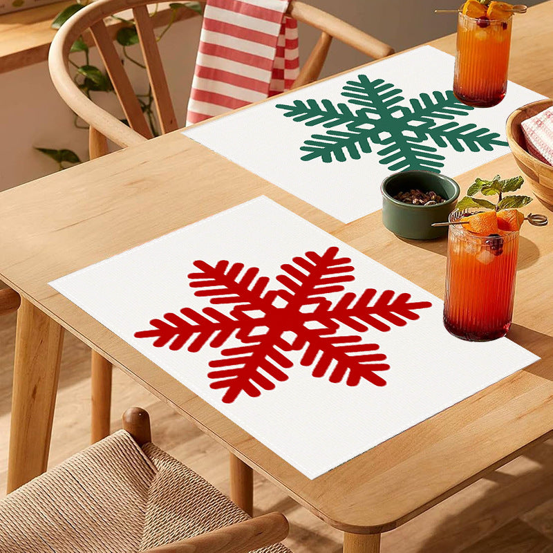 Christmas Snowflake Placemat for Festive Table Settings