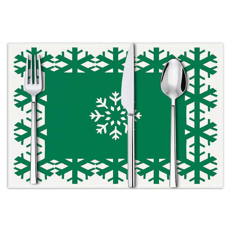 Christmas Snowflake Placemat for Festive Table Settings