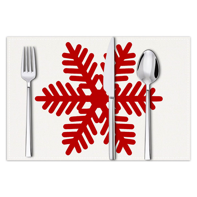 Christmas Snowflake Placemat for Festive Table Settings
