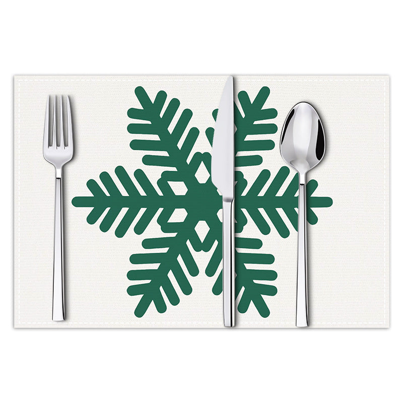 Christmas Snowflake Placemat for Festive Table Settings