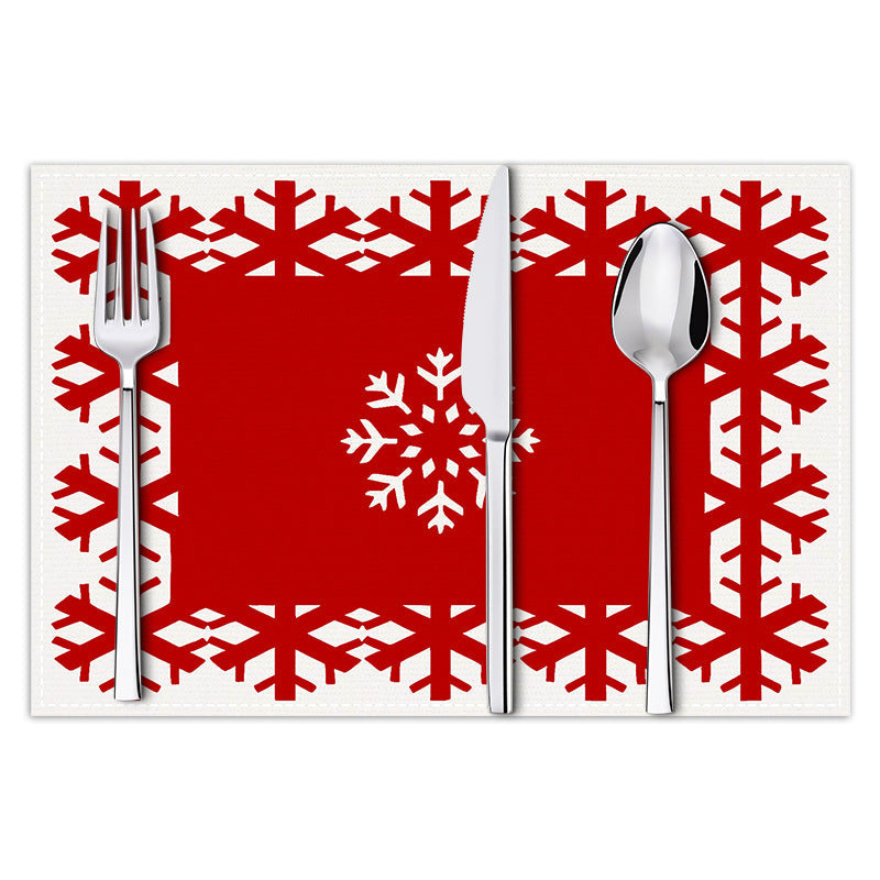 Christmas Snowflake Placemat for Festive Table Settings