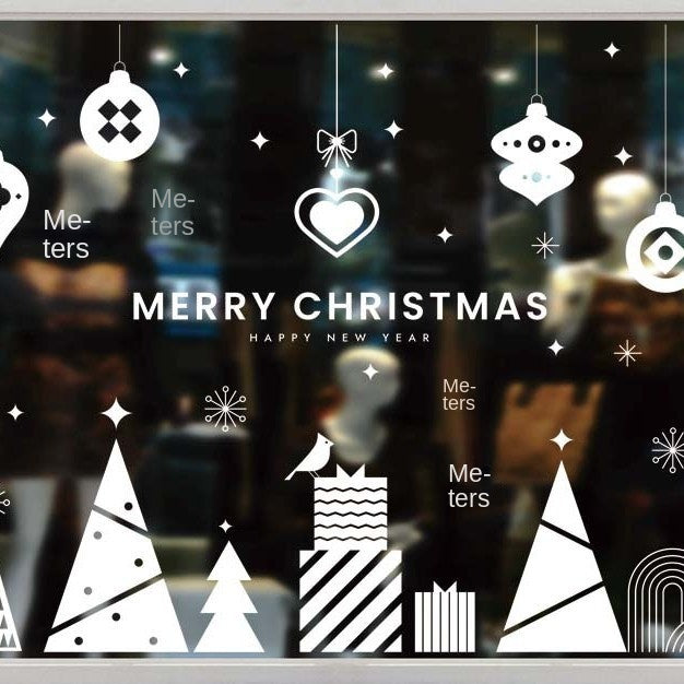 Christmas Window Decals for Festive Winter Displays