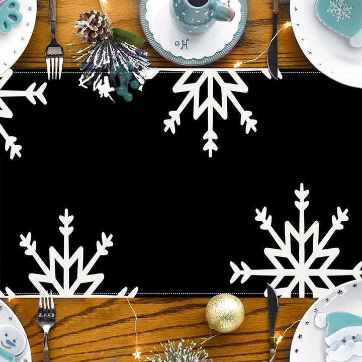 Christmas Snowflake Table Runner Holiday Table Decor