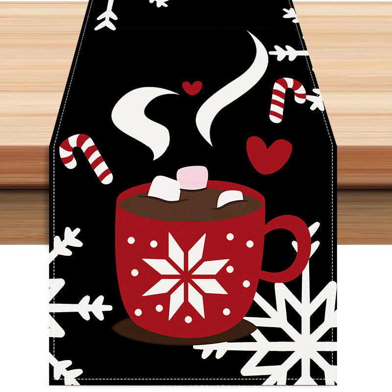 Christmas Snowflake Table Runner Holiday Table Decor