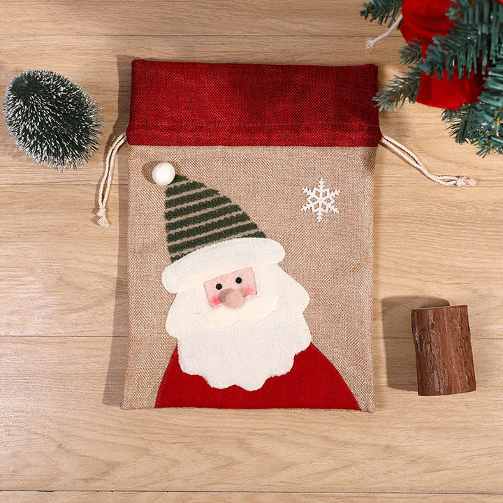 Christmas Drawstring Gift Bags for Small Presents & Treats