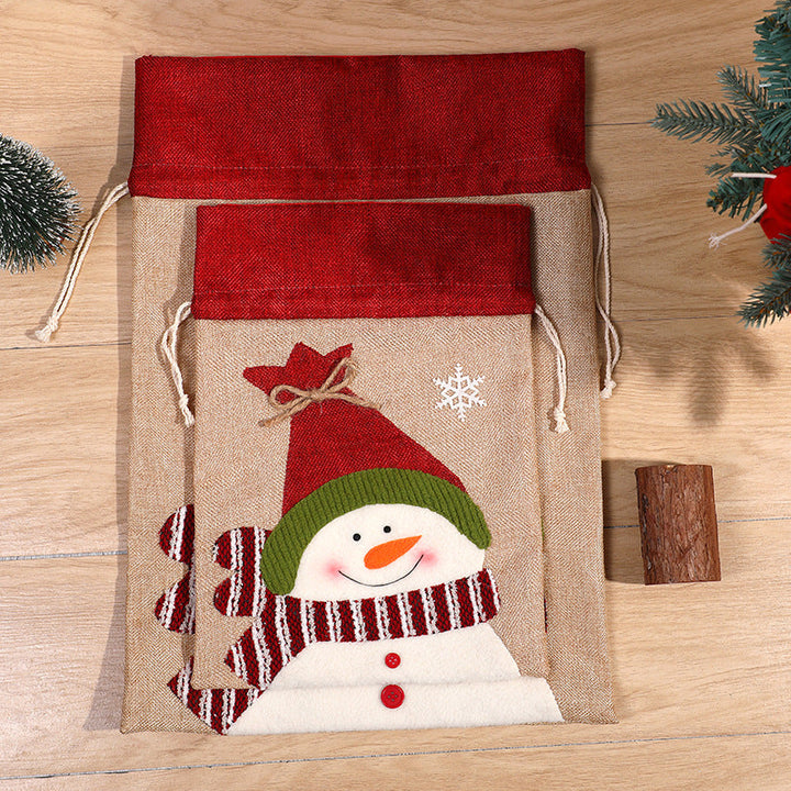 Christmas Drawstring Gift Bags for Small Presents & Treats