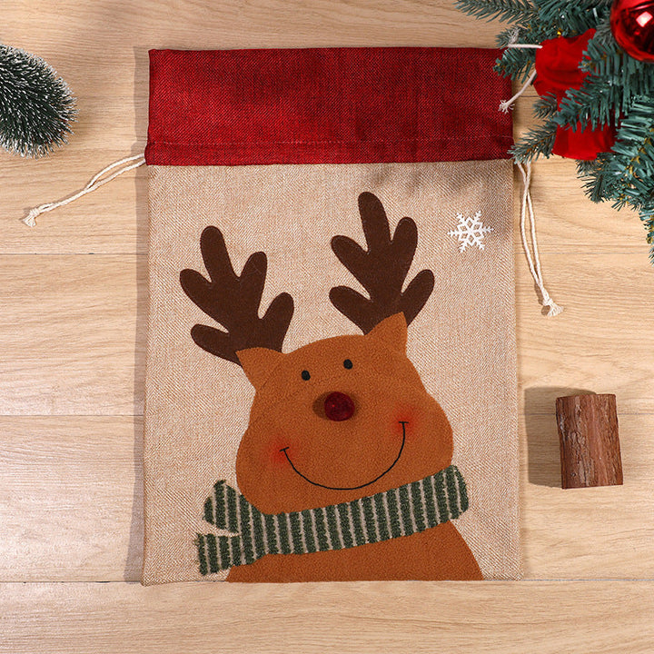 Christmas Drawstring Gift Bags for Small Presents & Treats