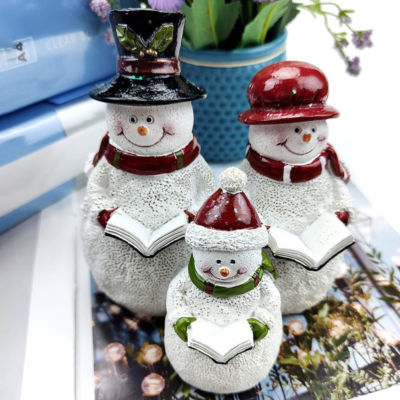Christmas Snowman Family Set for Cozy Holiday Decor