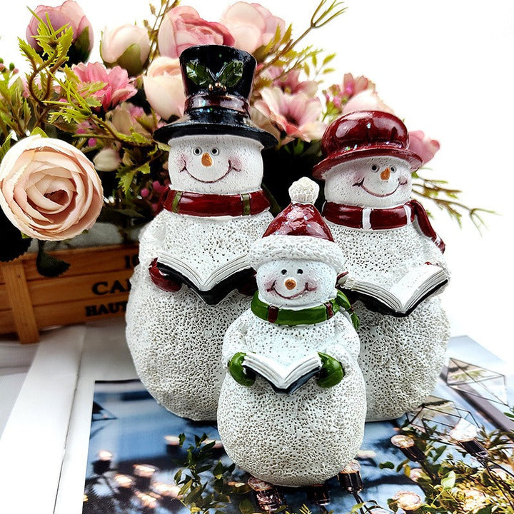 Christmas Snowman Family Set for Cozy Holiday Decor