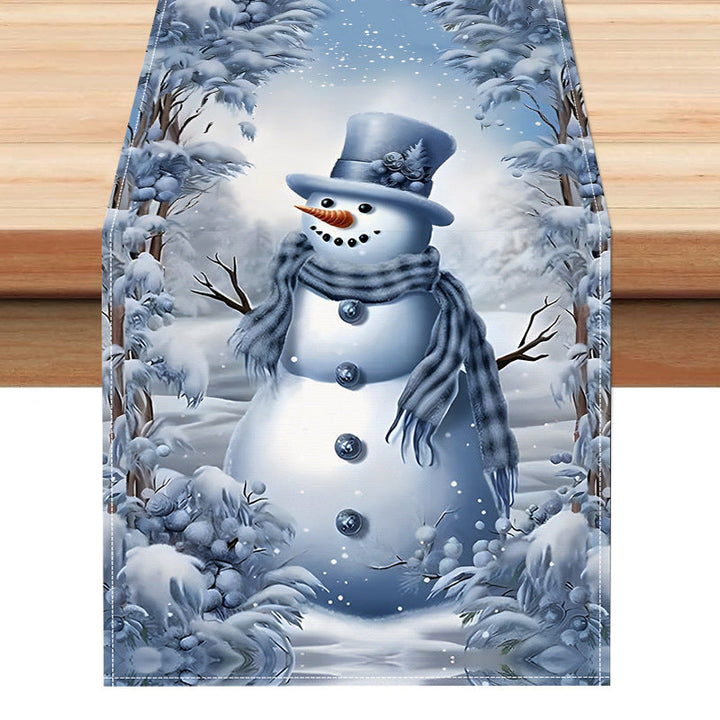 Christmas Snowman Tablecloth for Festive Holiday Dining