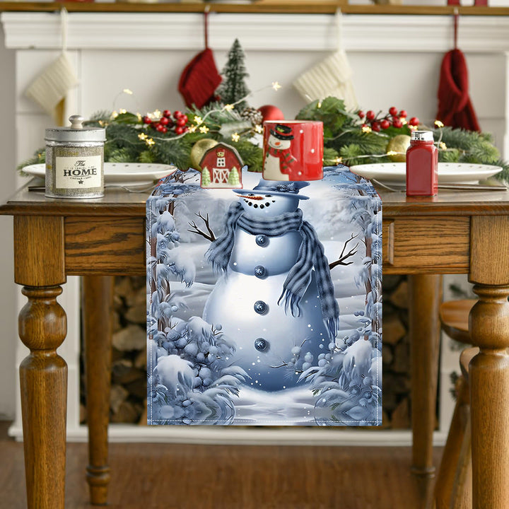 Christmas Snowman Tablecloth for Festive Holiday Dining