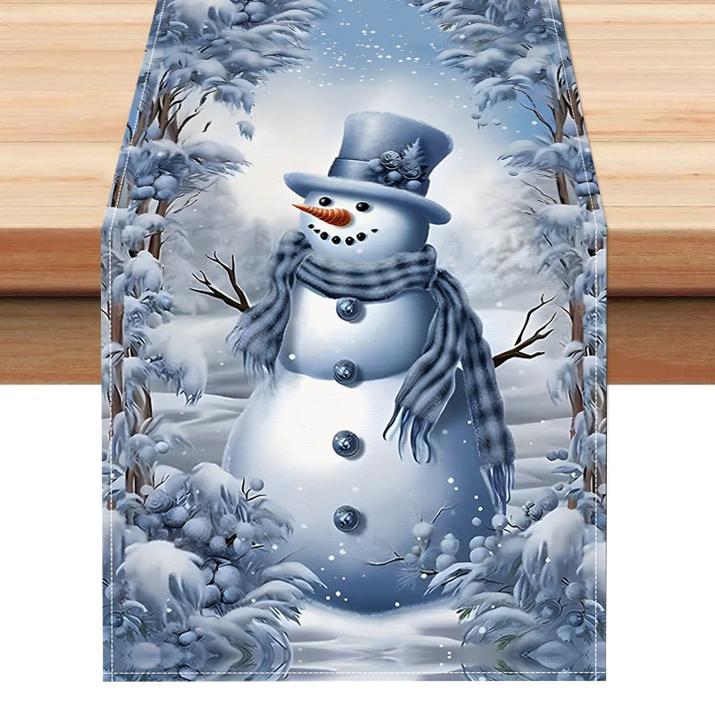 Christmas Snowman Tablecloth for Festive Holiday Dining