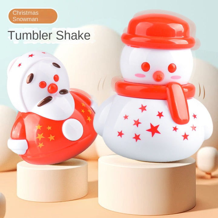 Christmas Snowman Tumbler Toy With Cheerful Ringing