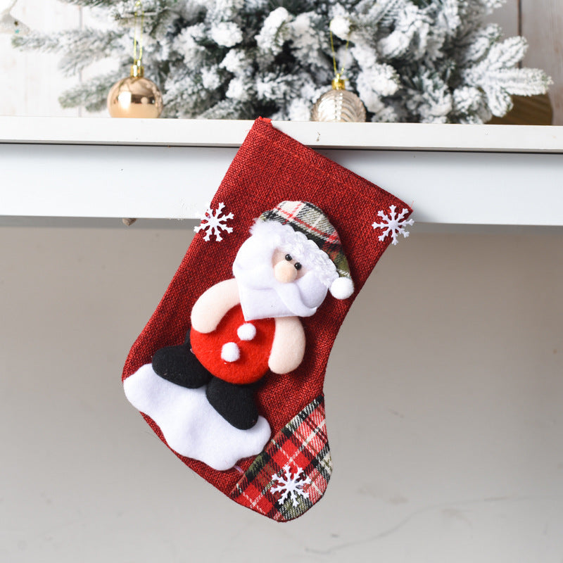 Christmas Stockings With Plush Character Holiday Details