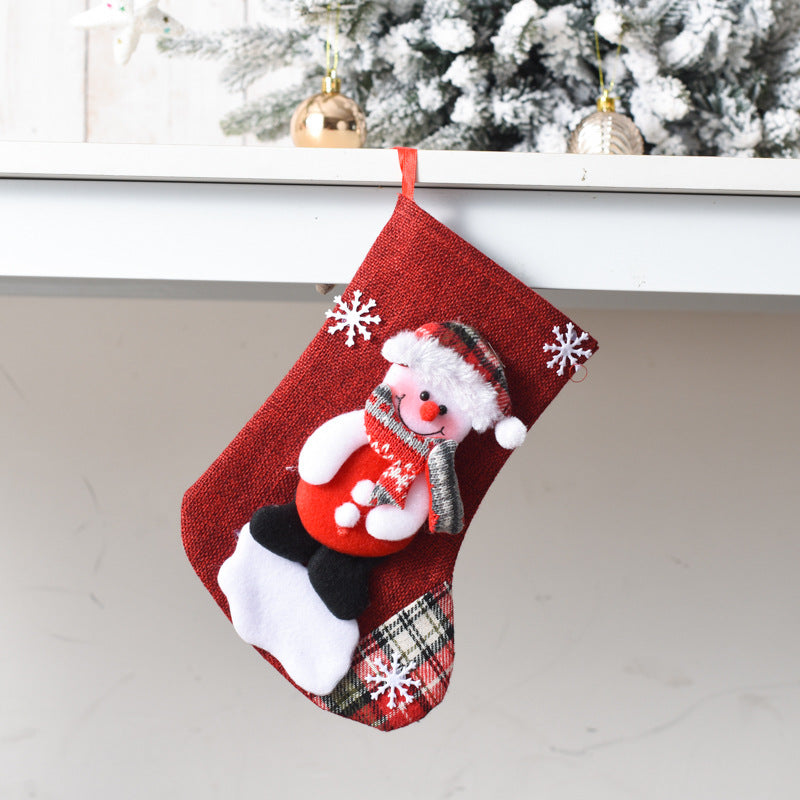 Christmas Stockings With Plush Character Holiday Details