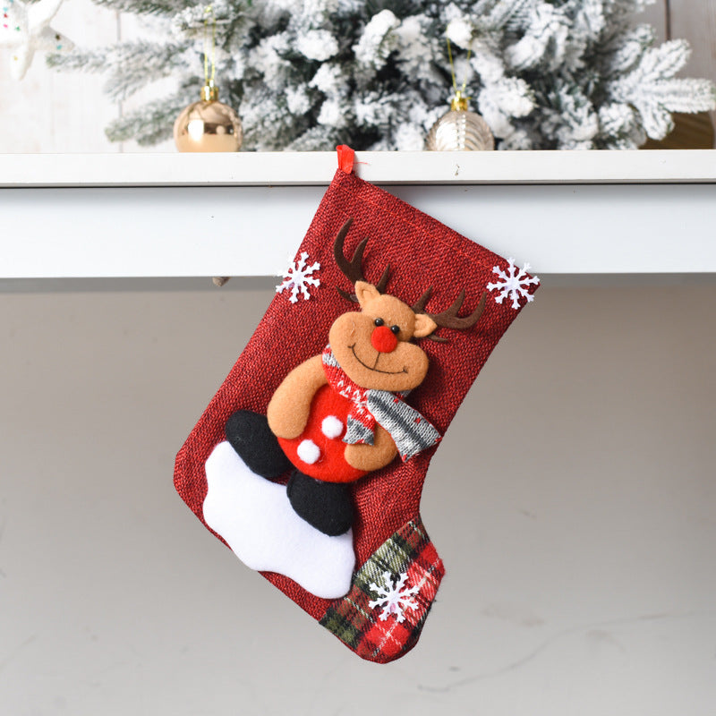 Christmas Stockings With Plush Character Holiday Details
