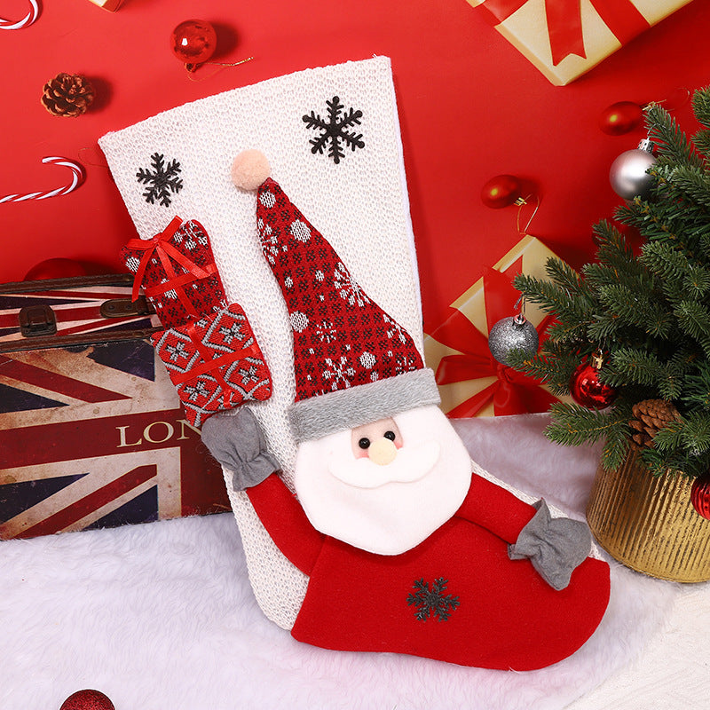 Christmas Stocking Set: 3 Festive Holiday Gift Holders