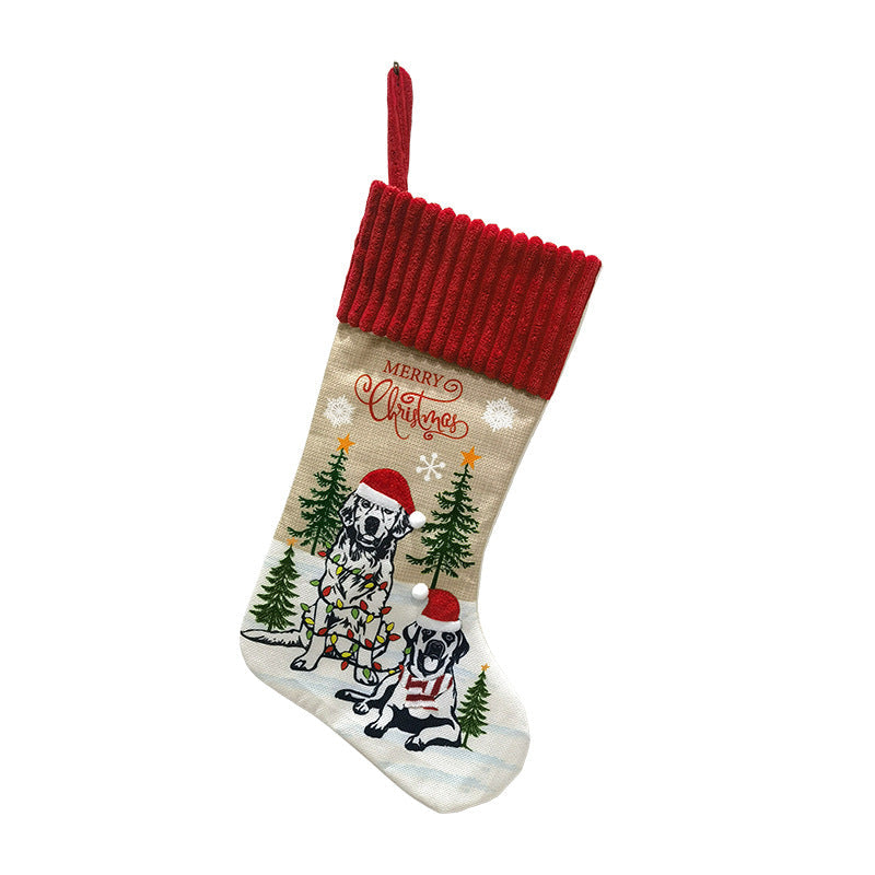 Christmas Stocking Pair for Cozy Fireplace Display