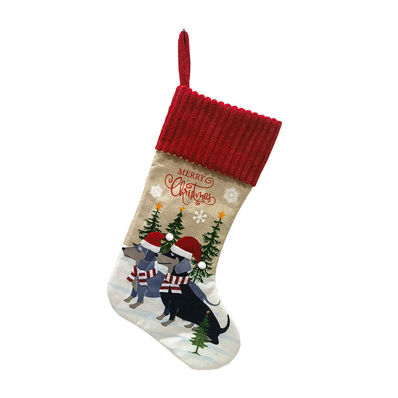 Christmas Stocking Pair for Cozy Fireplace Display